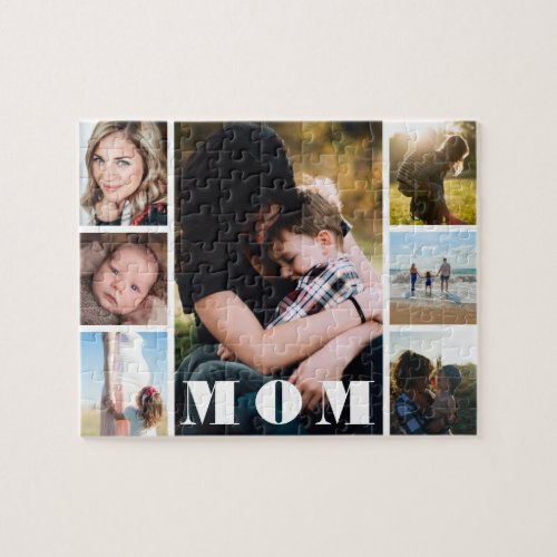 Mothers Day Photo Collage Mom Jigsaw Puzzle