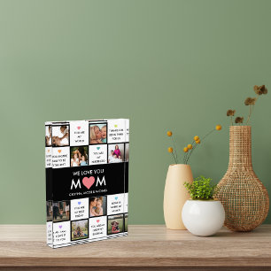 Mothers Day Photo Collage With Best Mom Quotes Block