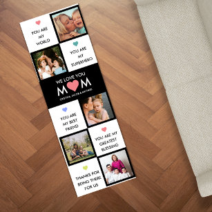 Mothers Day Photo Collage With Best Mom Quotes Yoga Mat