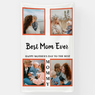 Mother's day photo display collage for mom banner