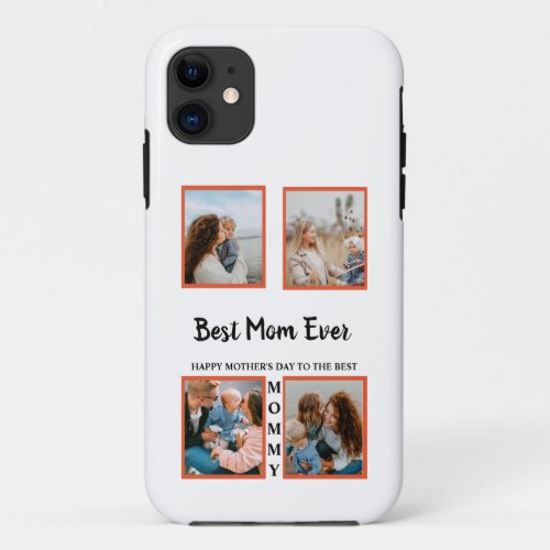 Mothers day photo display collage for mom iPhone 11 case