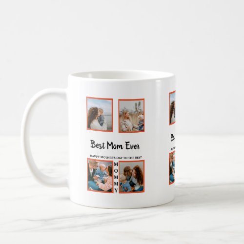 Mothers day photo display collage for mom coffee mug