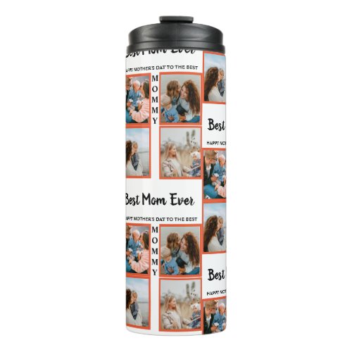 Mothers day photo display collage for mom thermal tumbler