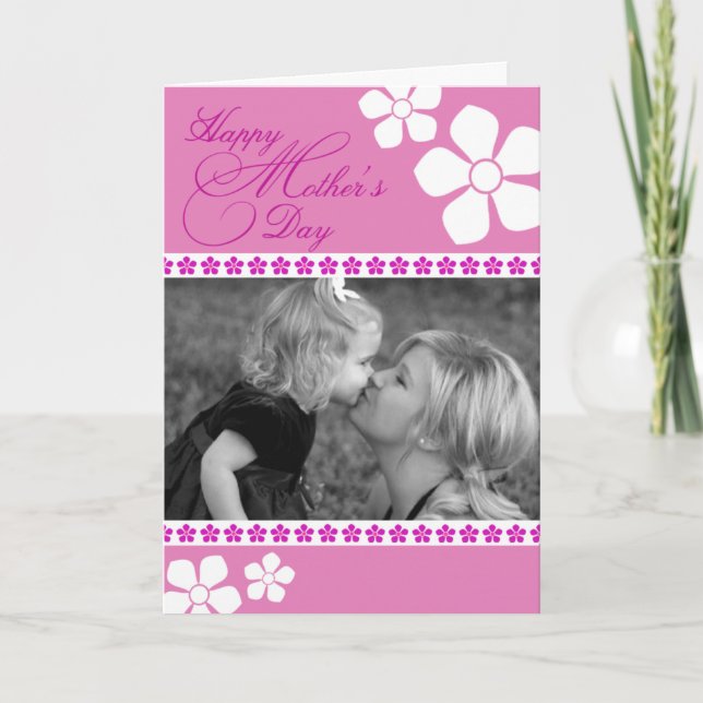 Mother's Day Photo Greeting Card (Front)
