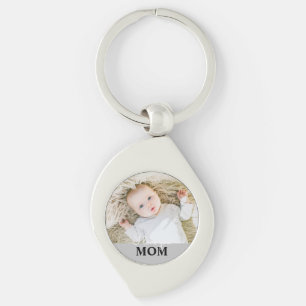 Mother's Day Photo I love you Mom Key Ring