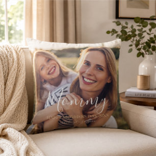 Mothers Day Photo Keepsake Throw Pillow