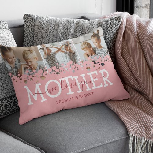 Mothers Day Photo Lumbar Pillow