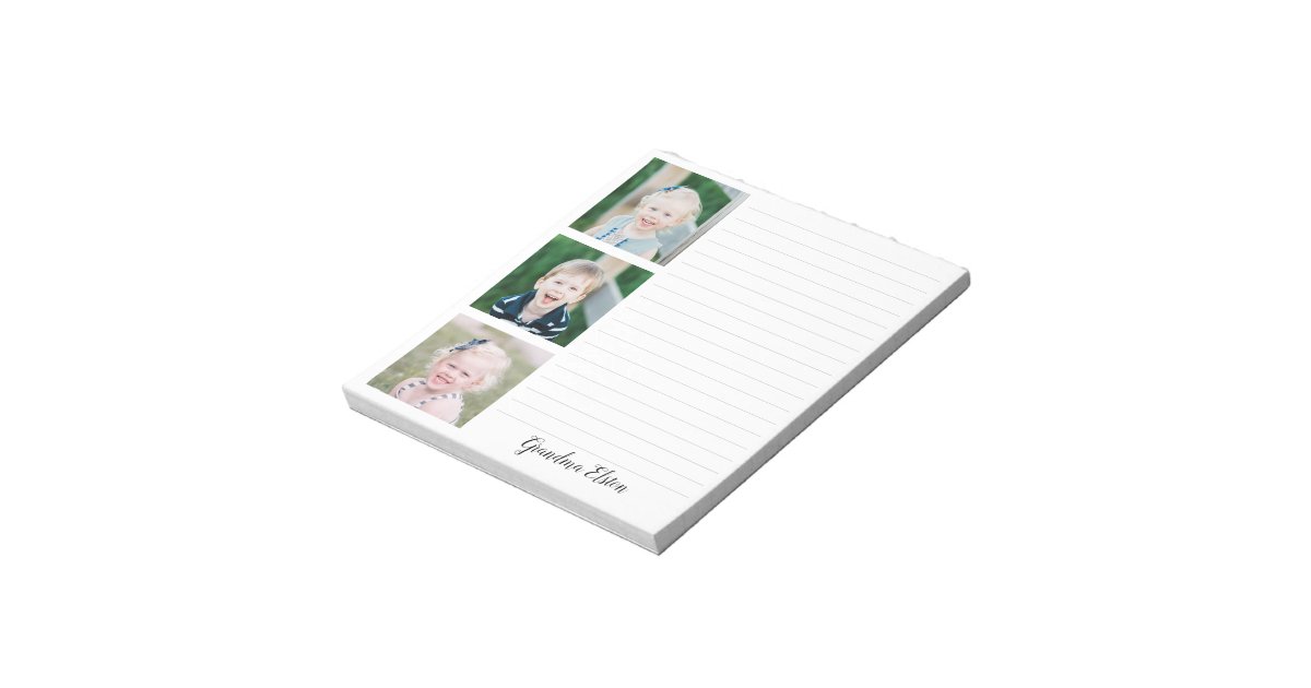 Mother's Day Photo Notepad Gift, Grandma Notes Zazzle