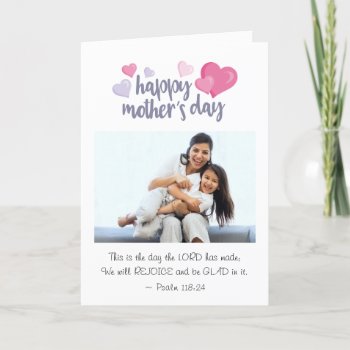 Mother's Day Photo This Is The Day Christian Bible Holiday Card by CChristianDesigns at Zazzle