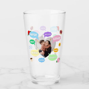 Mothers Day Photo Word Clouds Best Mom Mother Glass