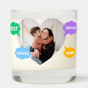 Mothers Day Photo Word Clouds Best Mom Mother Scented Candle
