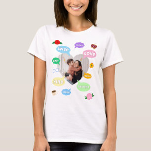 Mothers Day Photo Word Clouds Best Mom Mother T-Shirt
