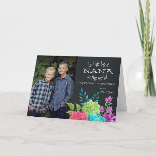Mothers Day Photocard for Nana Card