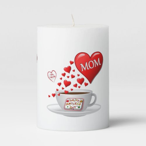 Mothers Day Pilar Candle