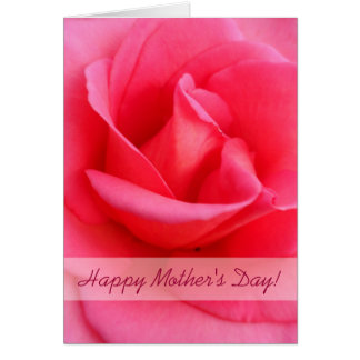 Mother's Day Pink Rose Cards