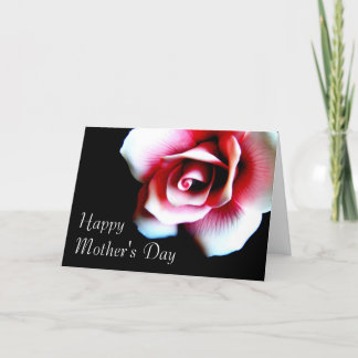Mother's Day Pink Rose Greeting Card