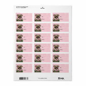 Mothers Day - Pink Tulips - Pitbull - Tigger Label (Full Sheet)
