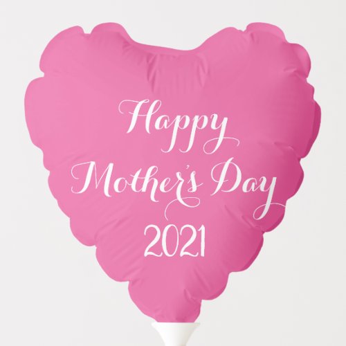 Mothers Day Pink White Colorful Decorative Classy Balloon