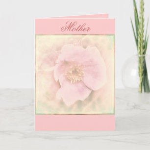 Mother's Day Poem And Rose greeting Card