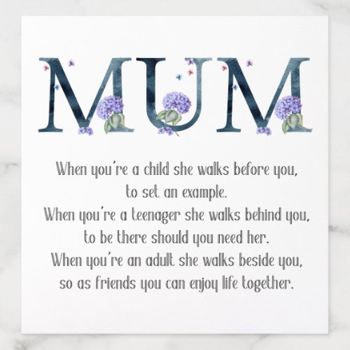 Mothers Day Poem Envelope Liner