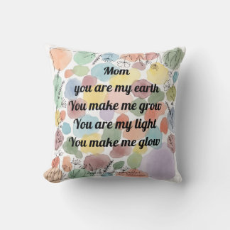 "Mother's Day Poem Throw Pillow