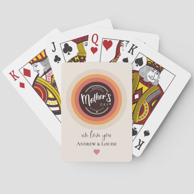 mother's day poker cards (Back)