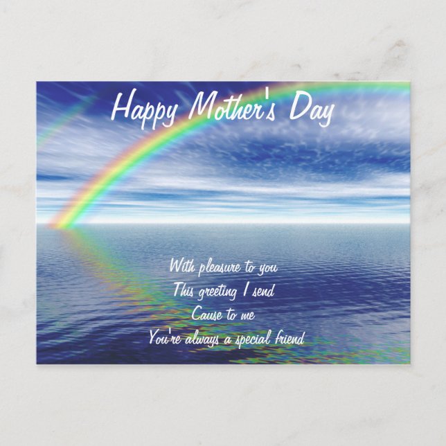 Mother's day postcards-to a special friend postcard (Front)