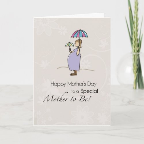 Mothers Day Pregnant Mom Card