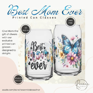 Mother's Day Printed Can Glasses