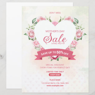 Mother's Day Promotional Sale Flyer