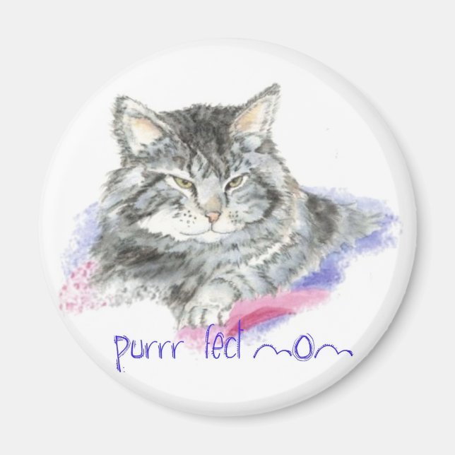 Mother's Day - Purrr-fect Mom - Cat Magnet (Front)
