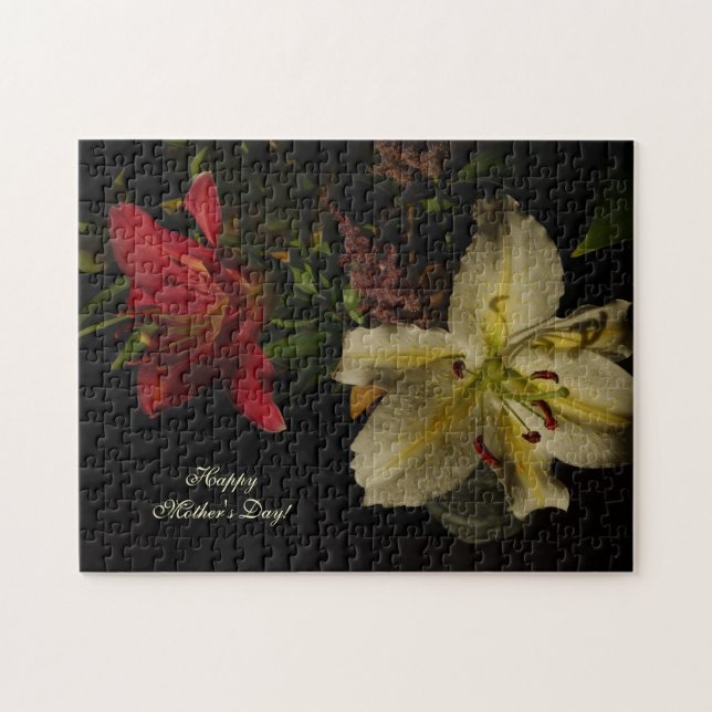 Mother's Day Puzzle with Lilies (Horizontal)