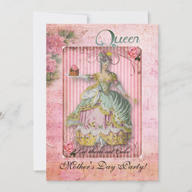 Mother's Day Queen party Invitation (Front)