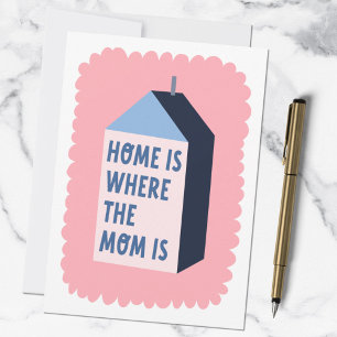 Mothers Day Quote Modern Minimalist Pastel Colors Card