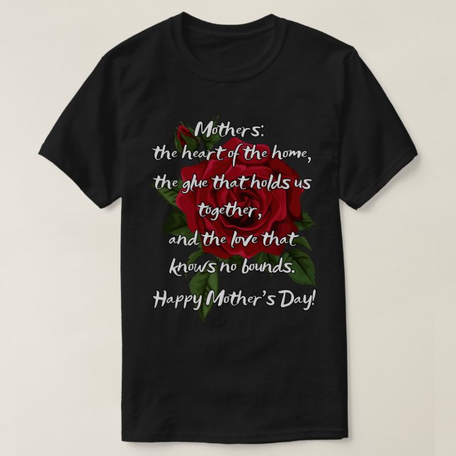  Mother's Day Quote T-Shirt (Design Front)