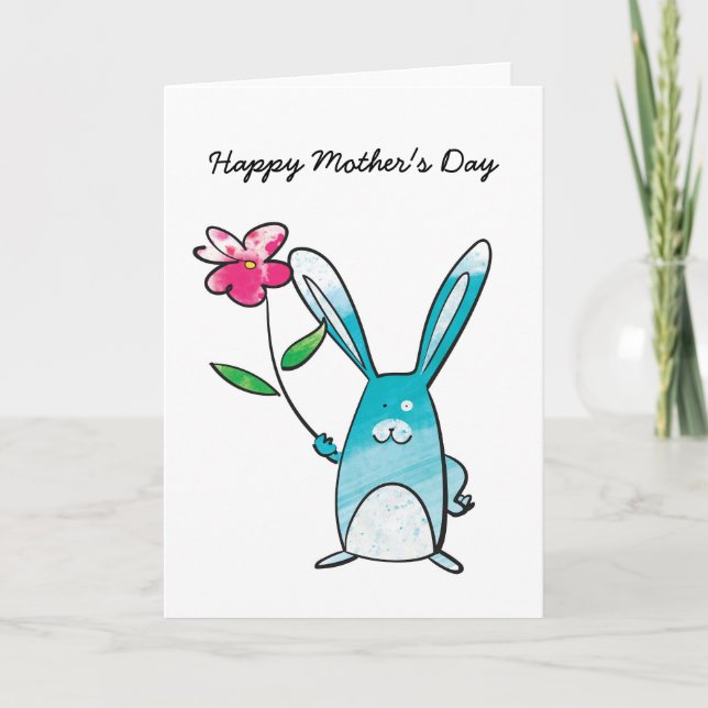 Mother's Day Rabbit Card (Front)