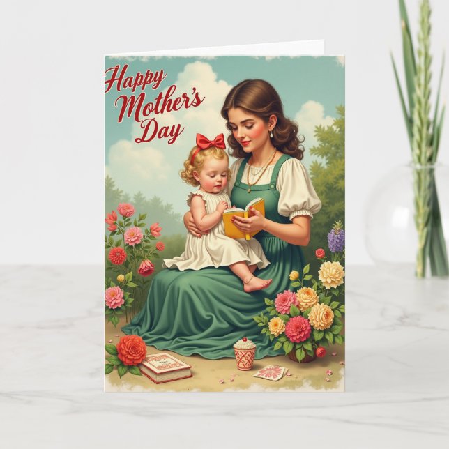 Mothers Day Reading Time Card (Front)