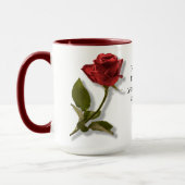 Mothers Day - Red Roses - Floral Photography Mug (Left)