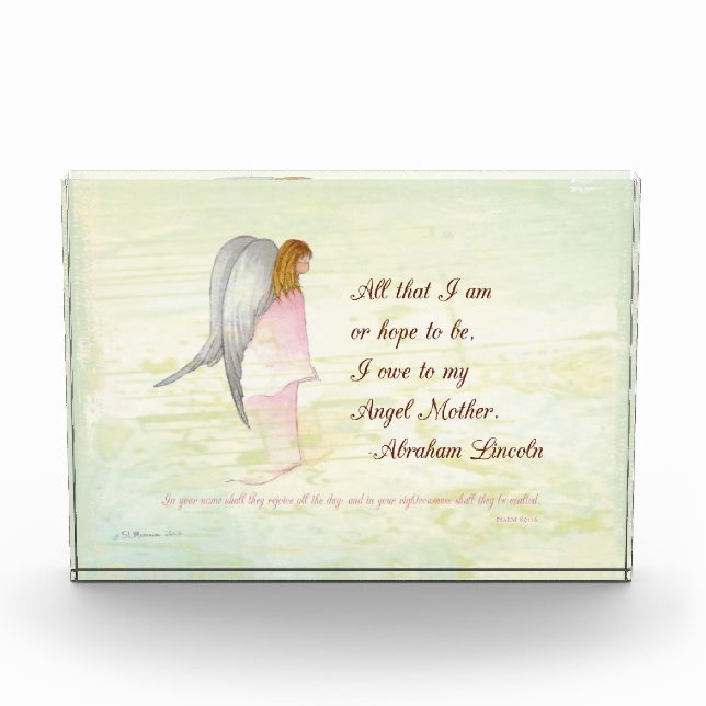 Mother's Day Religious Angel Award (Front)