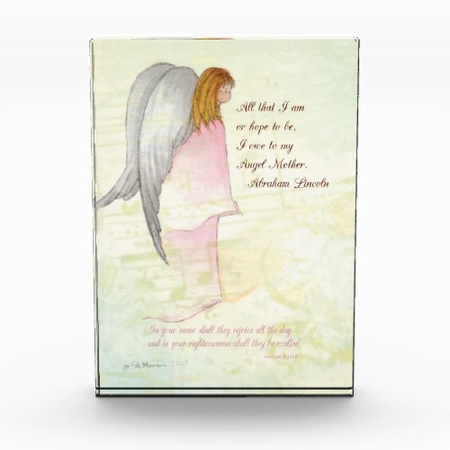 Mothers Day Religious Angel Vertical Gift