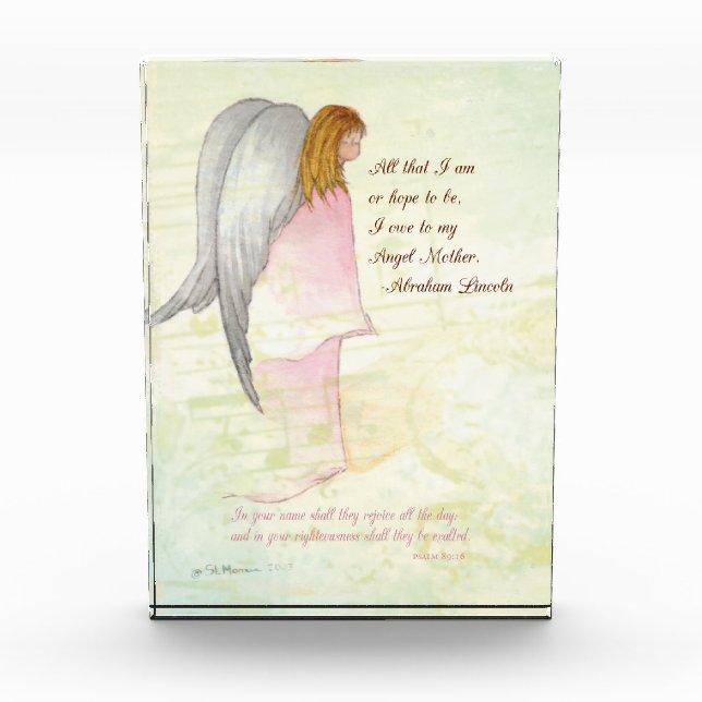Mother's Day Religious Angel, Vertical Gift (Front)