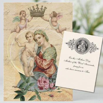 Mothers Day Religious Prayer Mary Jesus by ShowerOfRoses at Zazzle
