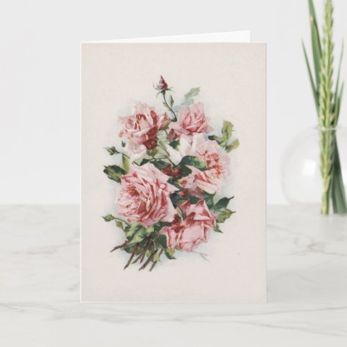 Mothers Day Rose Bouquet Card