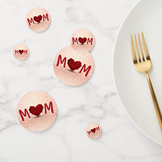 Mother's Day Rose Heart Bouquet Confetti (Group)