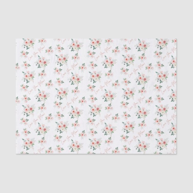 Mother's Day Rose Tissue Paper  (Front)