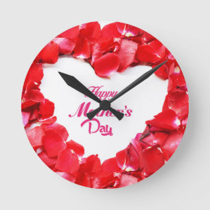 mothers day round clock