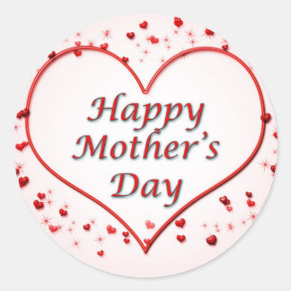 Mother's day Round Stickers