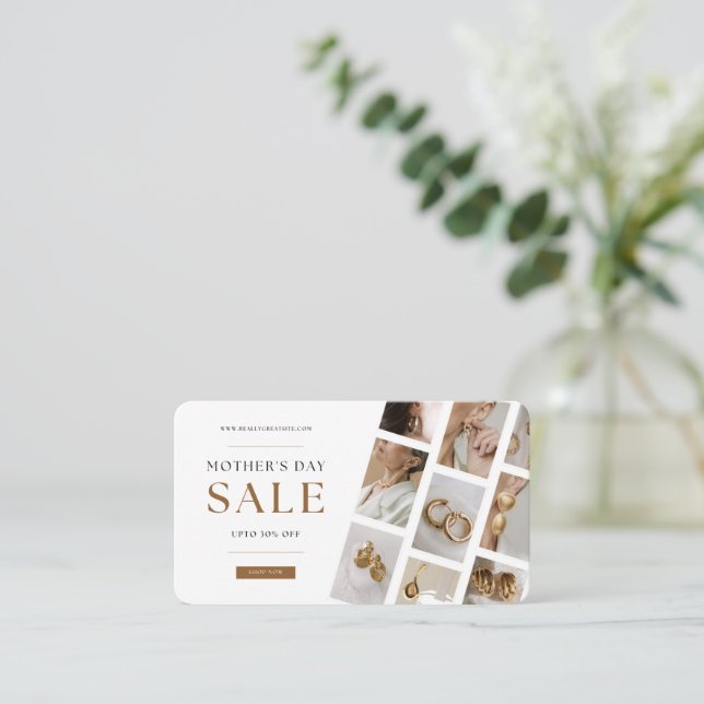 Mother's day Sale Discount Card (Standing Front)