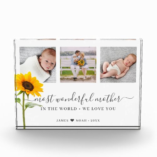 Mothers Day Script Most Wonderful Mother Photo Block
