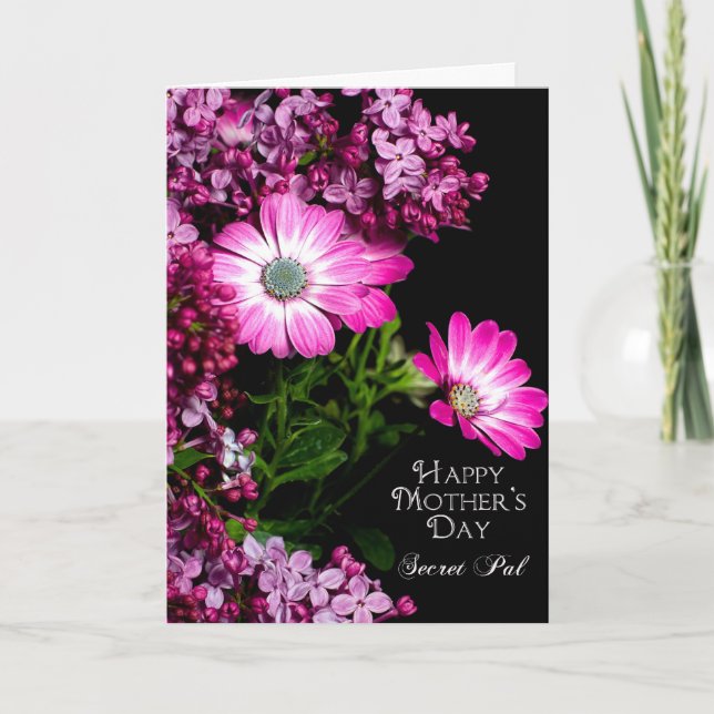 Mother's Day - Secret Pal - Fuchsia Flowers Card (Front)